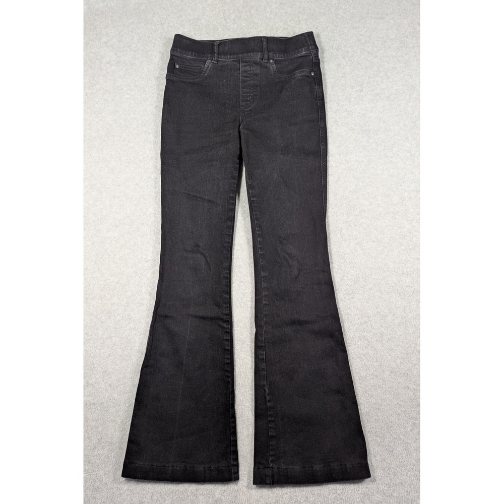 Spanx Women Jeans Small Everywear Flare 29" Pull On High Waist Stretch Black